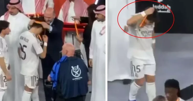 Arda Güler den kupa törenine damga vuran hareket