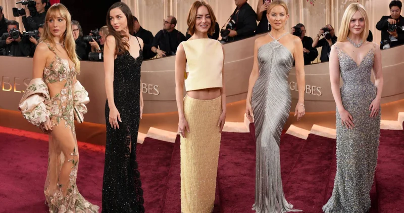 83. Altın Küre kırmızı halısından kareler...