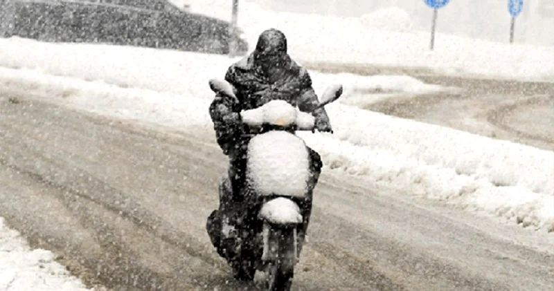 Olumsuz hava koşulları: Tekirdağ da motosiklet ve scooterların bugün trafiğe çıkması yasaklandı