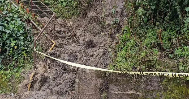 Zonguldak’ta heyelan alarmı: 8 ev tehlike altında Gündem Haberleri