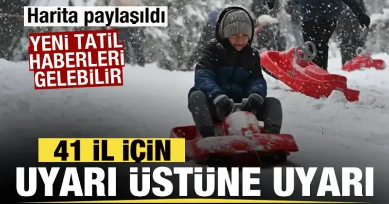 Türkiye beyaza bürünecek! Yeni harita paylaşıldı! 41 il son dakika kar uyarısı