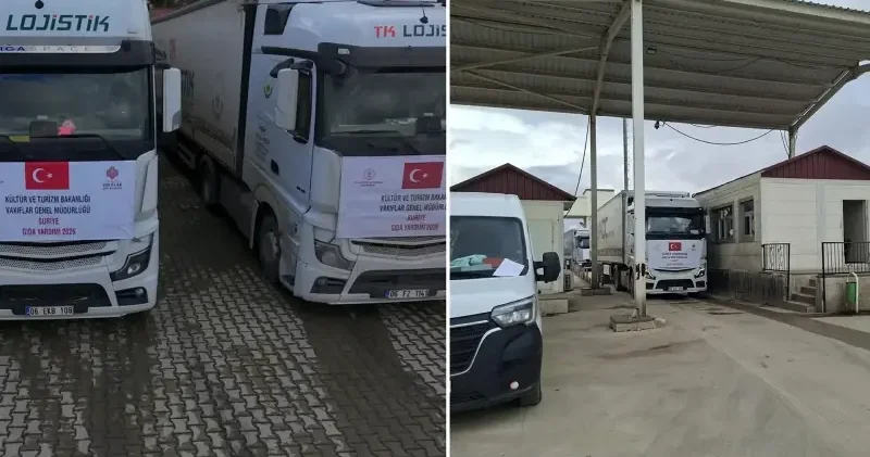 Vakıf geleneği Suriye nin kuzeyine uzandı: 20 bin gıda kolisi Suriye sınırından uğurlandı Aktüel Haberleri