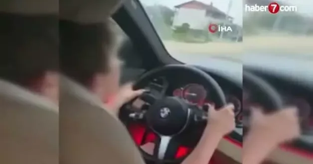 Bolu da çocuğuna araba veren aileye ceza kesildi