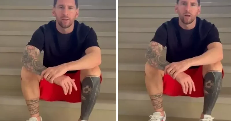 Onu daha önce böyle görmediniz! Merdivene oturup özür videosu çekti