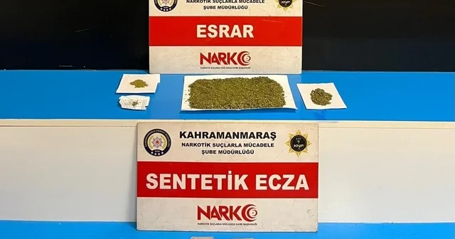 Kahramanmaraş ta uyuşturucu ve kaçak telefonlar ele geçirildi: 1 tutuklama Kahramanmaraş Haberleri