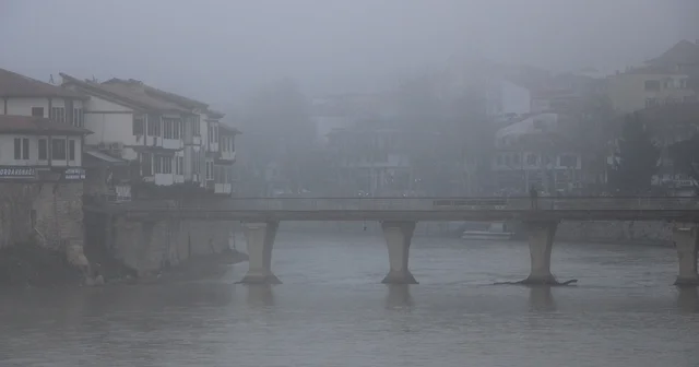 Amasya da yoğun sis etkili oldu Amasya Haberleri