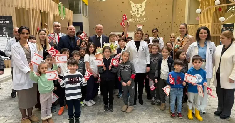 Eski KKTC Cumhurbaşkanı Ersin Tatar, Girne Koleji Trabzon kampüsünü ziyaret etti