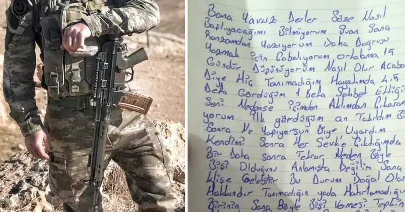 Zincir markette çalışan genç kız, kendisine aşık olan askerin mektubunu paylaştı
