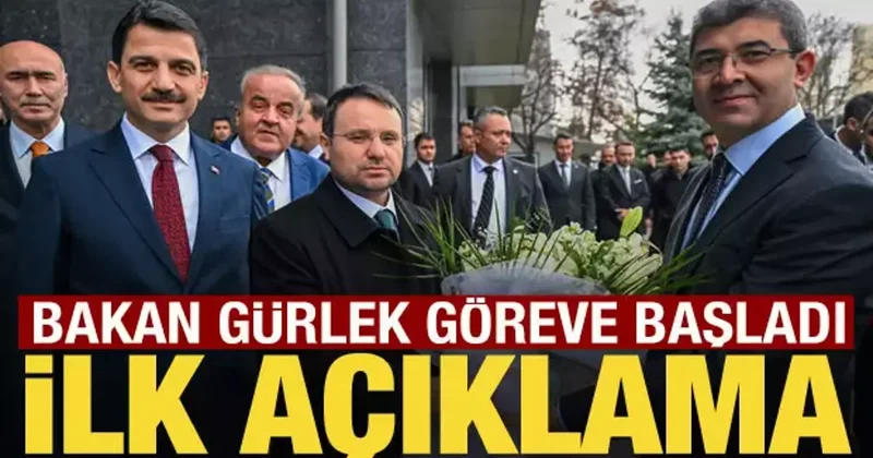 Bakan Gürlek göreve başladı: İlk açıklamasını yaptı