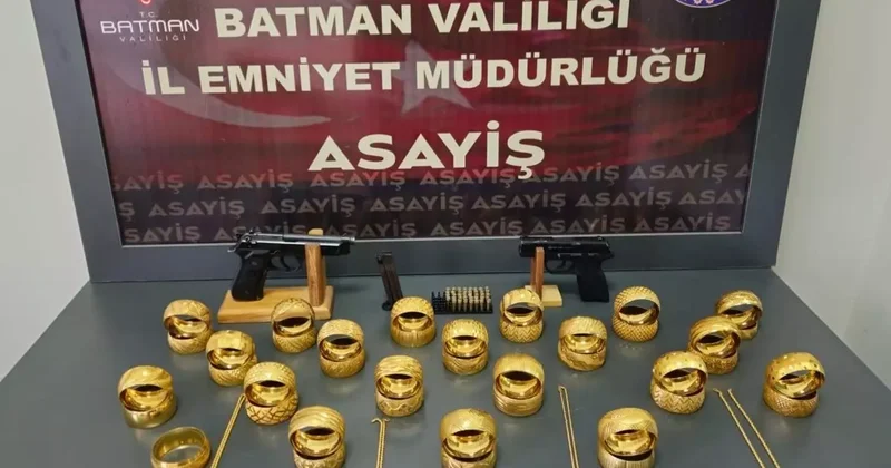 Batman’daki kuyumcu soygununda 5 tutuklama