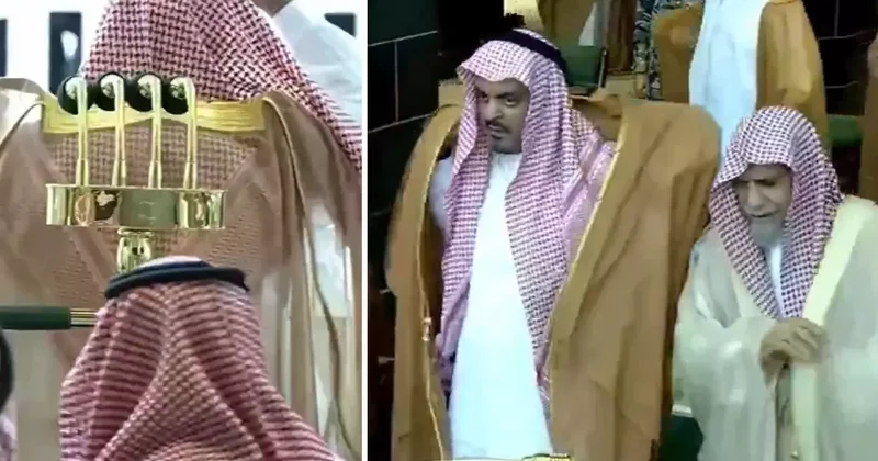 Mekke de yağmur duasına damga vuran görüntü: Cüppeler ters giyildi