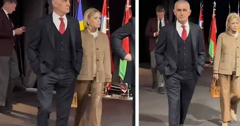 Brüksel e giden Hacıosmanoğlu nun yürüyüşü ve tavırları olay oldu