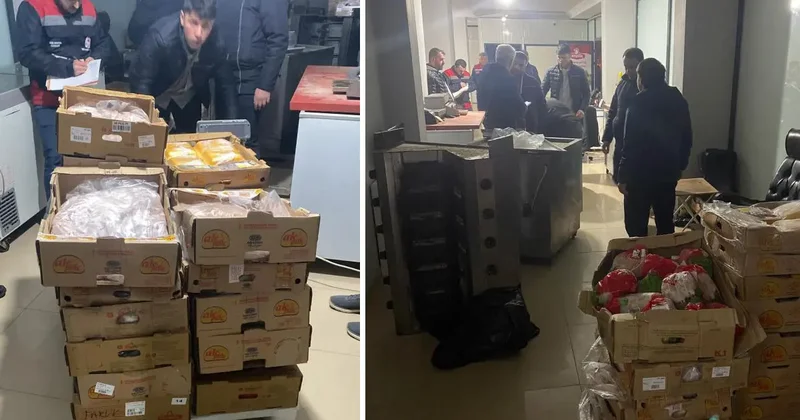Trabzon da tavuk eti deposundaki bozuk ürün ele geçirildi