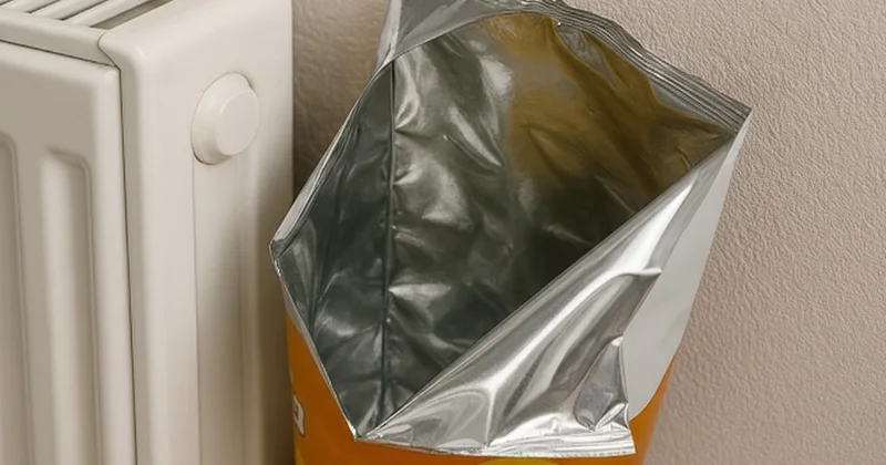 Boş cips poşetlerini peteklerin arkasına koyun: Anında sıcacık yapıyor Sözcü Gazetesi