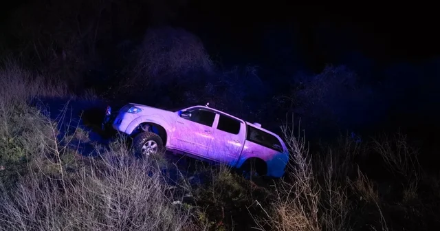 Kamyonetin şarampole yuvarlandığı kazada sürücü yaralandı Bursa Haberleri