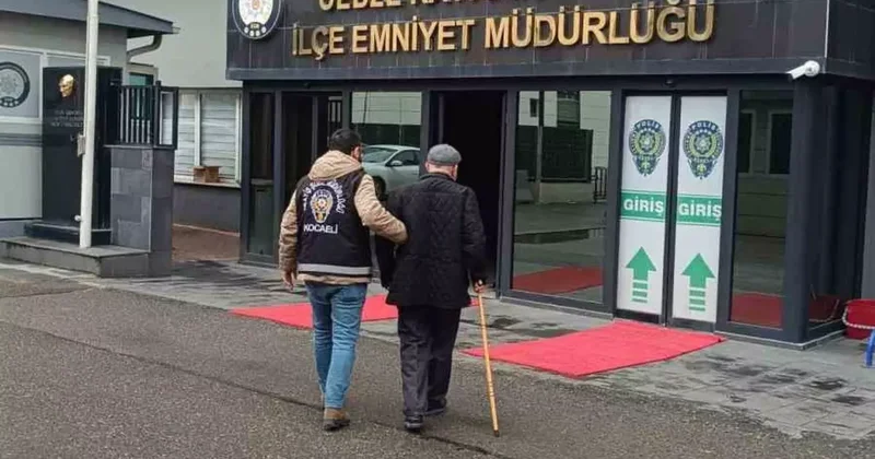 Dolandırıcılıktan aranıyordu, emniyete bastonuyla götürüldü