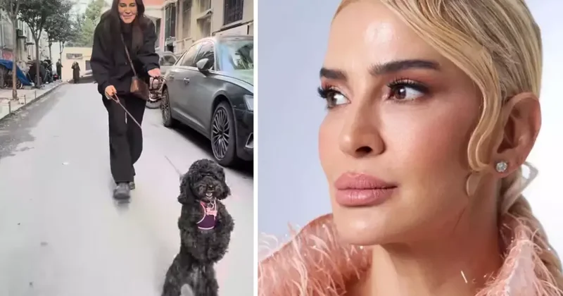 Emel Yıldırım ve köpeğinin eğlenceli anları yüzleri güldürdü
