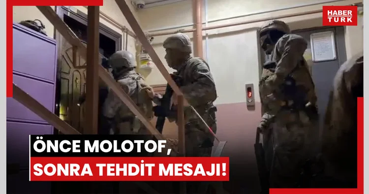Önce molotof, sonra tehdit mesajı!