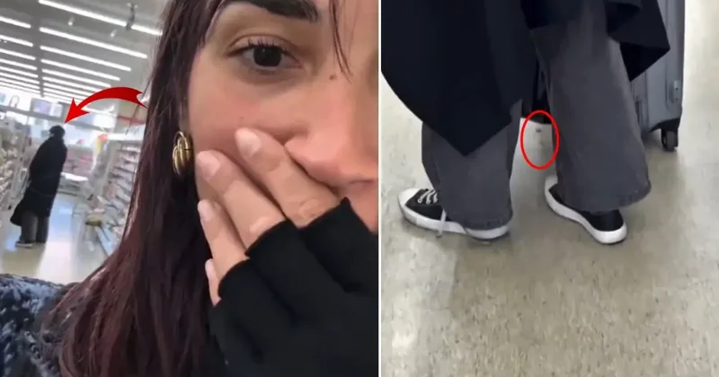 Girdiği markette kabusu yaşadı: Valizin altından kan damlıyor