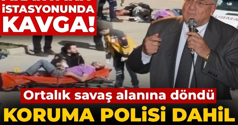 Eski bakanın akaryakıt istasyonunda kavga! Koruma polisi dahil 3 kişi yaralandı