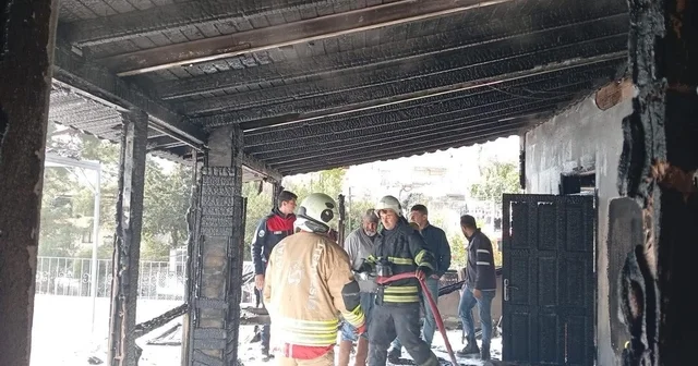 Samandağ da müstakil evde yangın çıktı Hatay Haberleri