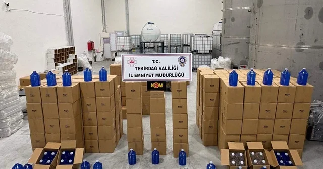 Tekirdağ da 17 bin 815 litre etil alkol ele geçirildi Tekirdağ Haberleri