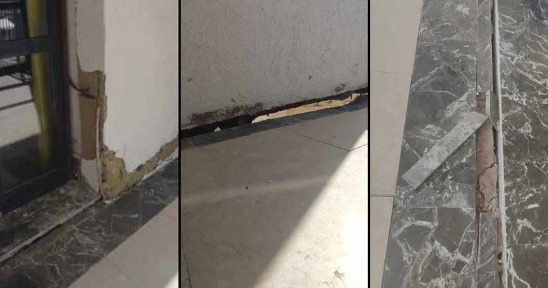 TOKİ de skandal: Deprem olmadan bina çöktü