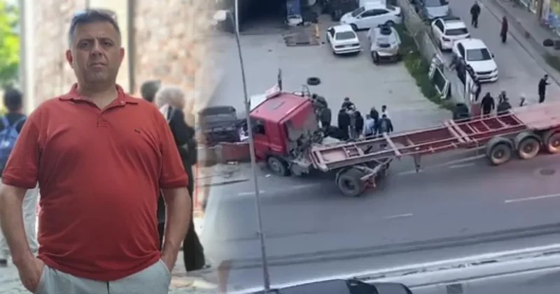 Kaldırımda yürürken TIR ın altında kalarak can verdi!