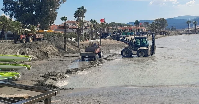 Akyaka sahili yaz sezonuna hazırlanıyor Muğla Haberleri