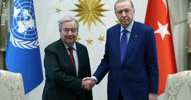 Cumhurbaşkanı Erdoğan BM Genel Sekreteri Guterres i kabul etti Politika Haberleri