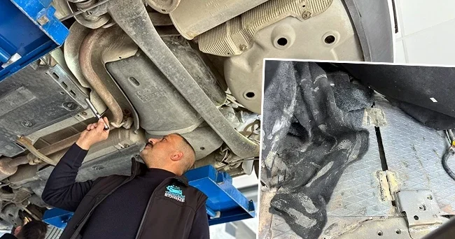 Satış sonrası ikinci el aracı ekspertize götürdü: Görünce şok oldu! Alt kısmını zulaya dönüştürmüş