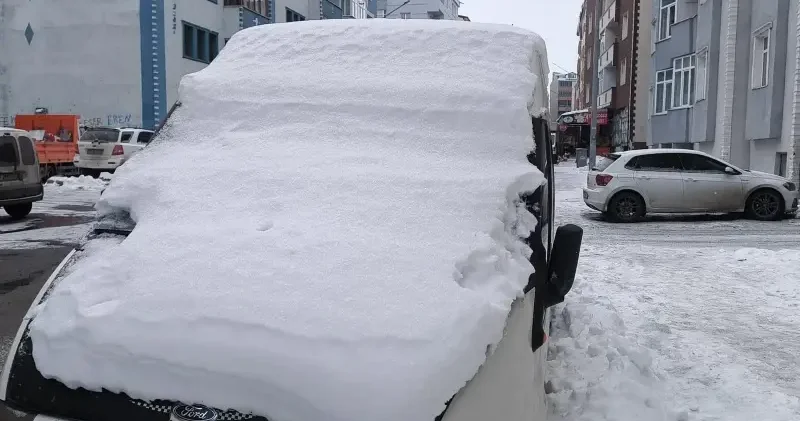 Kars ta kar yağışı etkili oldu Kars Haberleri