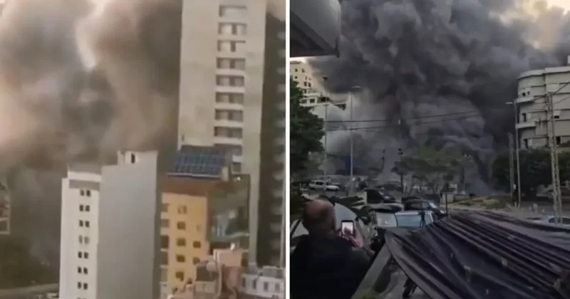 İsrail den Lübnan da yeni katliam! Sivillerin yaşadığı binalar vuruldu