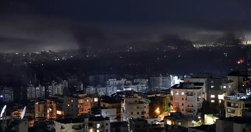 İsrail, her akşam Beyrut u vuruyor! Canlı yayında şiddetli patlamalar