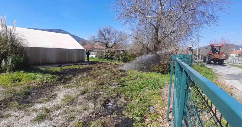 Yeşilyurt Maşat’ta otluk yangını