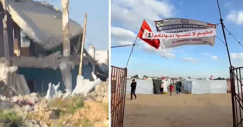 Gazze de Kardeşlik Çadır Kampı na saldırı: Yaralananlar var