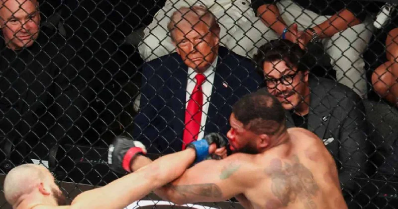 Dünya İslamabad’a kilitlenirken Trump kafes dövüşünü izledi