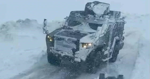 Muş un yüksek kesimlerinde kar ve tipi etkili oldu VİDEO İZLE