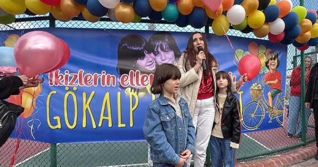 Kampanyası tamamlanan DMD li Gökalp için bir araya gelip, gökyüzüne balon bıraktılar Tekirdağ Haberleri