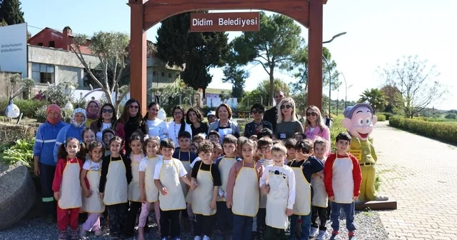 Didim de çocuklar tarımı uygulamalı öğrendi Aydın Haberleri