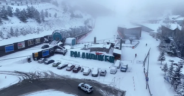 Palandöken de kar kalınlığı 210 santimetreye ulaştı Palandöken Kayak Merkezi nde görsel şölen Erzurum Haberleri