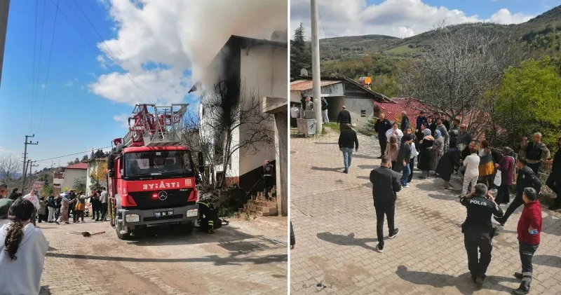 Tokat ta iki katlı evde çıkan yangında 2 kişi dumandan etkilendi Tokat Haberleri