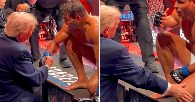 Trump tan Brezilyalı dövüşçüye: Çok yakışıklı bir adamsın, model olabilirsin