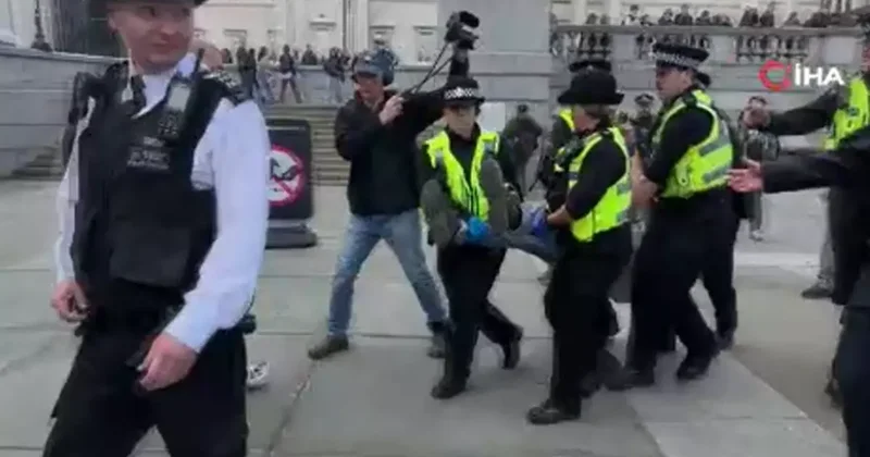 Londra polisinden Filistin’e destek gösterisine müdahale: 212 gözaltı
