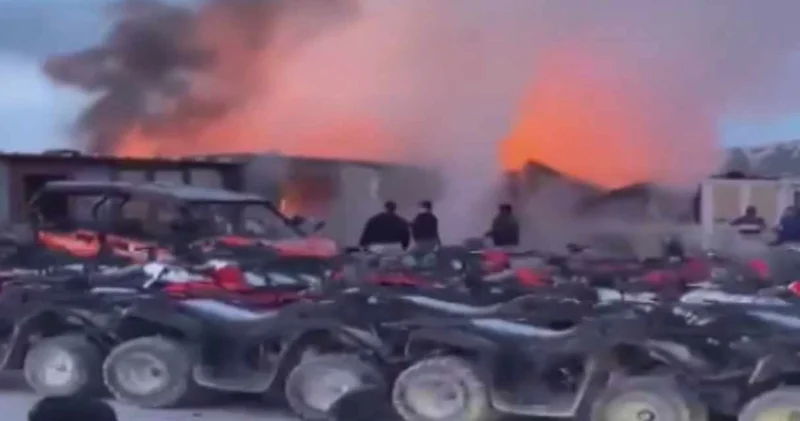 Kapadokya da yangın! Ekipler seferber oldu