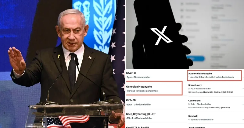 Netanyahu ya tepki çığ gibi: #GenocidalNetanyahu etiketi Türkiye ve ABD gündeminde zirveye oturdu Gündem Haberleri