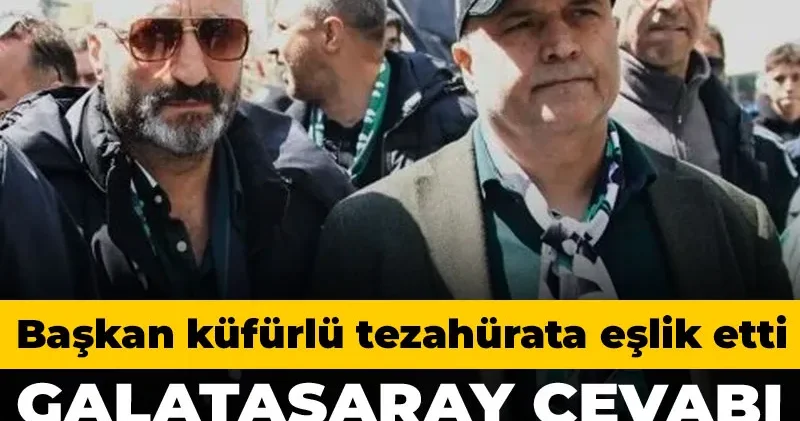 Kocaelispor Başkanı Recep Durul un küfürlü tezahürat için cevabı Galatasaray ı çıldırttı