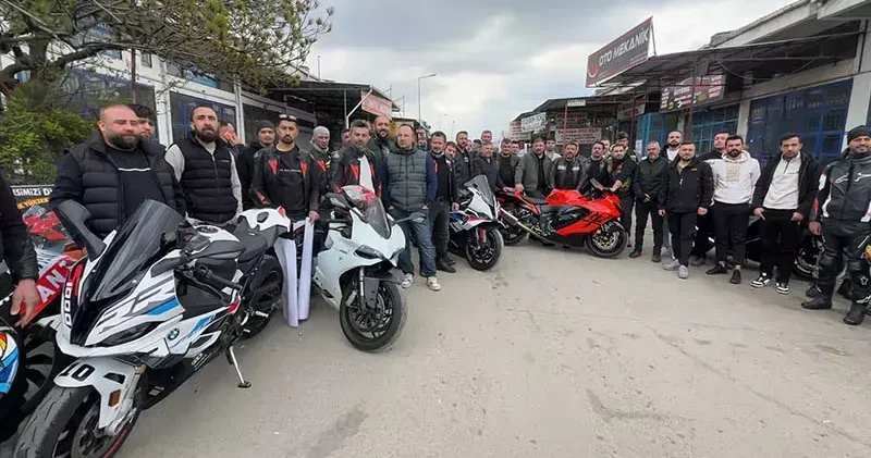 Motosikletli gruptan egzoz cezalarına tepki