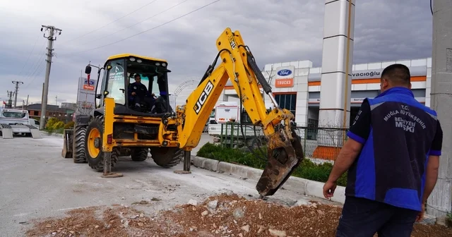 Menteşe de içme suyu şebeke hatları yenileniyor Muğla Haberleri