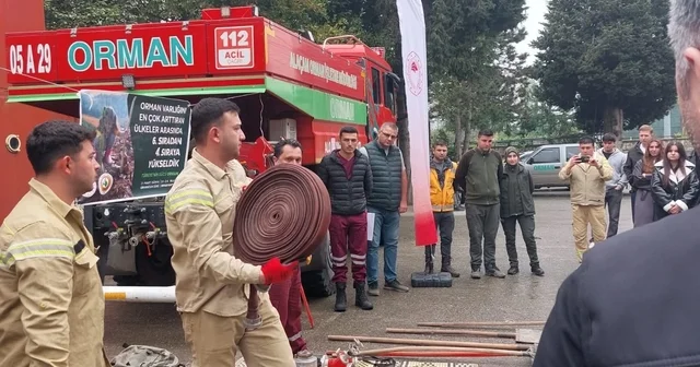 Alaçam da Orman yangınlarıyla mücadele eğitimi düzenlendi Samsun Haberleri